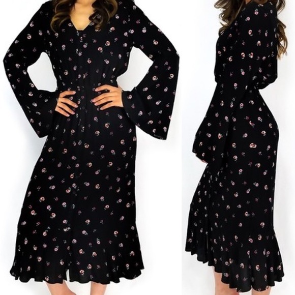 Everly Dresses & Skirts - EVERLY✨Boho Floral Midi Dress sz L